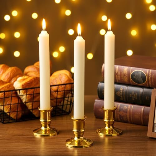 46 Pcs Gold Taper Candle Holders, Plastic Pillar Candle Holders Decorative Candlestick Holder for Wedding, Party, Table Centerpiece, Festival Decor - Image 6