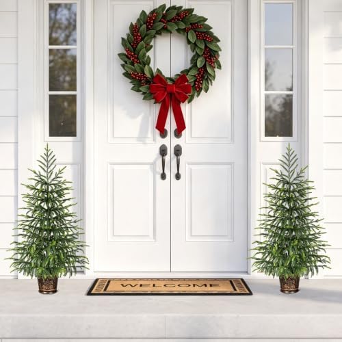 BLEUM CADE 3FT Small Norfolk Pine Tree with Pot, Table top Christmas Tree - Image 5