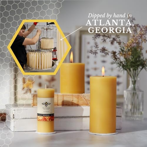 Big Dipper Wax Works 100% Beeswax Pillar Candle, 2 x 4.75 in, Natural - Image 4