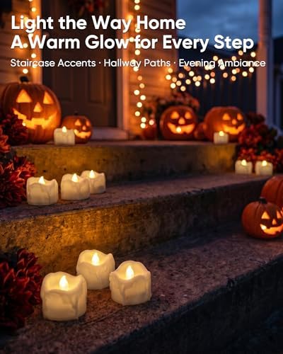Homemory 24-Pack Remote Flameless LED Battery Tea Light Candles, 400+Hrs - Image 5