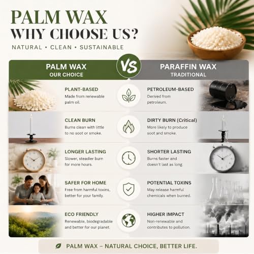 Ashlux 12 Pack Taper Candles, 10 Inch Unscented Palm Candlesticks Dripless - Image 3