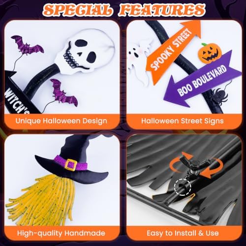 Halloween Yard Stakes Outdoor Decorations, 47.8” Halloween Yard Signs - Image 4