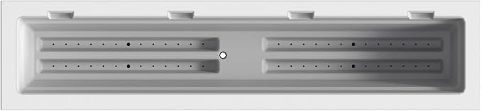 Mayne Fairfield 4ft Window Box - White - Durable Self Watering Resin Planter with Wall Mount Brackets, Plastic (5823-W)