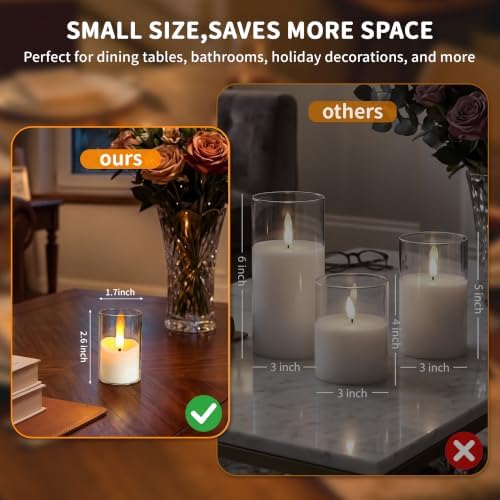 Rechargeable Flameless Candles with Timer Remote - Image 3