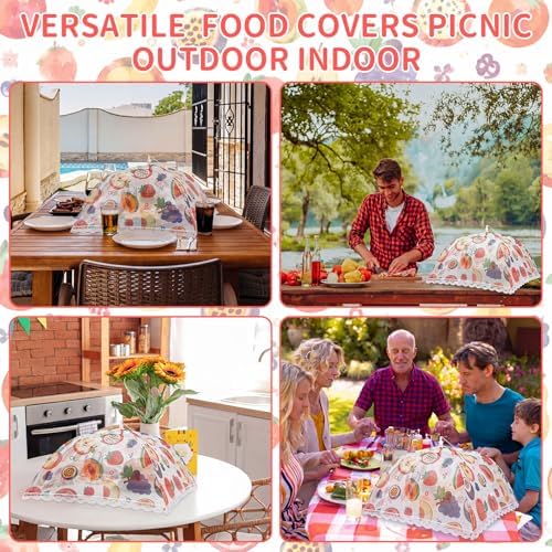 12 Pcs Mesh Food Covers for Outside Pop-up Tents, Fruit - Image 5