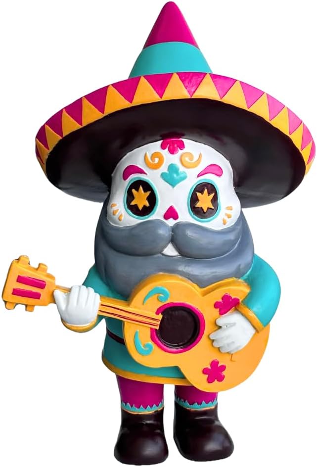 El Mariachi Day of The Dead Garden Gnome
