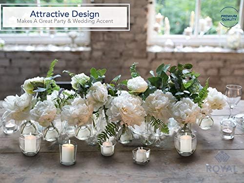 Royal Imports Hanging Oyster Glass Votive Candle Holders 2" Tall, Set of 6 - Image 5