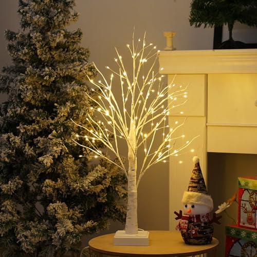 OURBAOFU 144 LED Birch Tree Lights, DIY Artificial Tree Lamp Timer by OURBAOFU