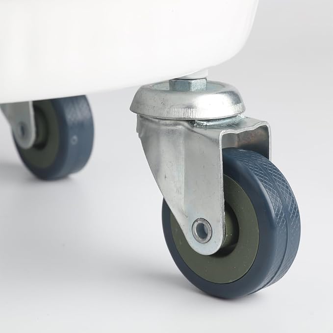 Rolling Plant Caddy Dolly with Wheels, 20" Heavy Duty Plant Stand on Casters for Planters, Wheeled Plant Roller Base for Indoor Outdoor Flower Pot, White, 1 Pack