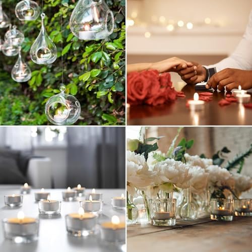 Unscented Tealight Candles 50 Pack, 4 Hours Smokeless Dripless White Mini Tea Lights Bulk for Home, Wedding, Party, Shabbat, Christmas & Emergency Use - Image 5