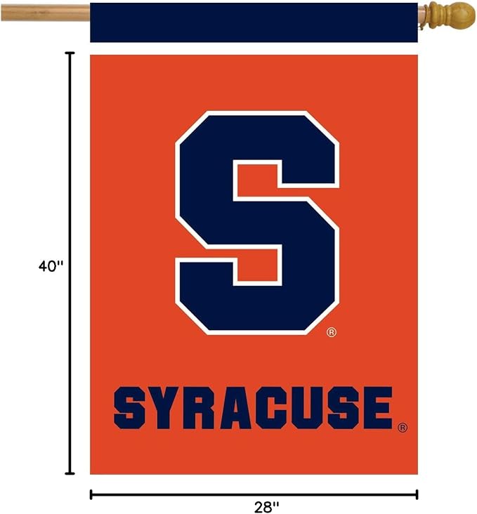 Briarwood Lane House Flag 40x28 For Outdoor Syracuse Orange NCAA Licensed House Flag