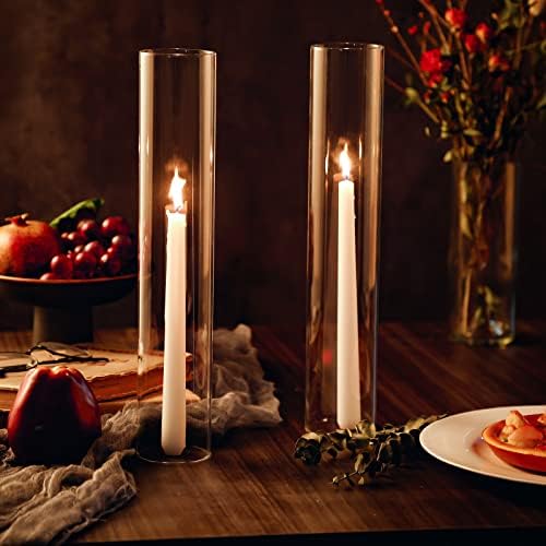 Treela 6 Pcs 2.5" W x 14" H Hurricane Candle Holder Sleeve - Image 5