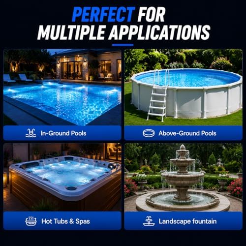 SmarketBuy 1.5HP Swimming Pool Pump, Dual Voltage 115/230V High Flow Pool Pump, 108 GPM In/Above Ground Pool Pumps with Large Strainer Basket, 7 Pcs Connectors