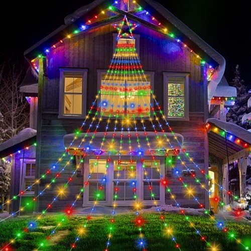23FT Christmas String Lights, Waterfall Star Lights Outdoor for Yard by onory