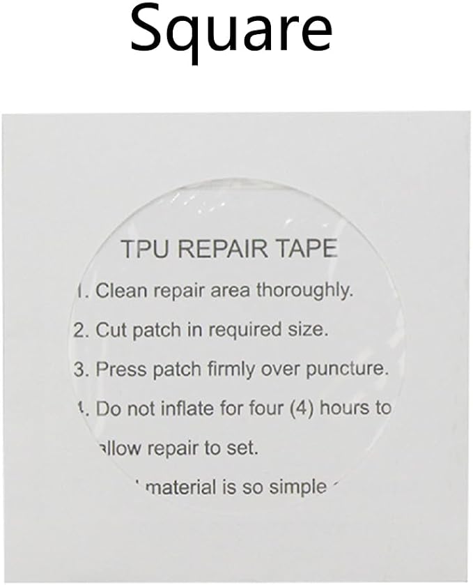 5PCS Square Self-Adhesive TPU Pool Patch Repair Kit Vinyl Inflatable Pool Patches for Swimming Pools, Inflatable Boats, Air Mattresses, Inflatable Toys
