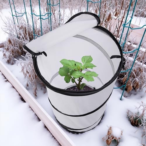 2 Pcs Pop Up Winter Frost Plant Cover, Garden Freeze Protection Tent - Image 6