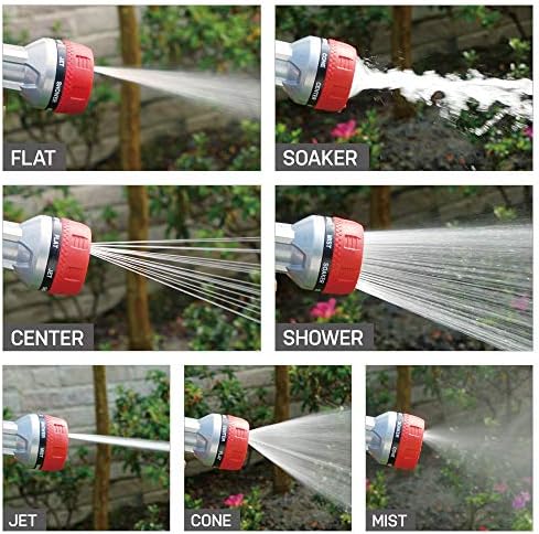 Eden Metal 7-Pattern Hose Nozzle: Thumb Control, Heavy-Duty Zinc Alloy - Image 2