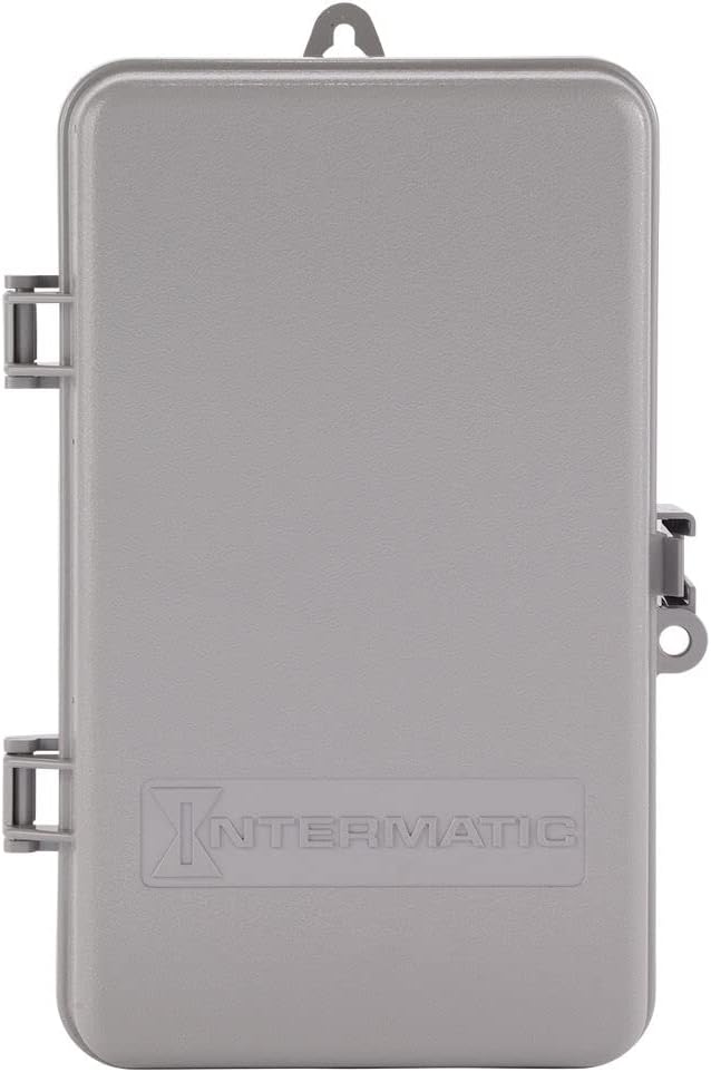Intermatic T8845PV SPST 125-Volt Mechanical Cycle and Irrigation Timer Switch - Flexible Watering Control - Rain Sensor Enabled