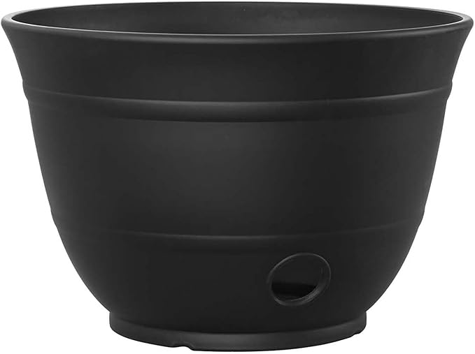 Liberty Garden 1924-N Matte Black High Density Resin 100' Garden Hose Pot