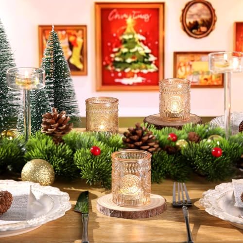 Lanttu 12 Pcs Gold Votive Candle Holder 2"x2.56" Tea Lights Candle Holders - Image 4
