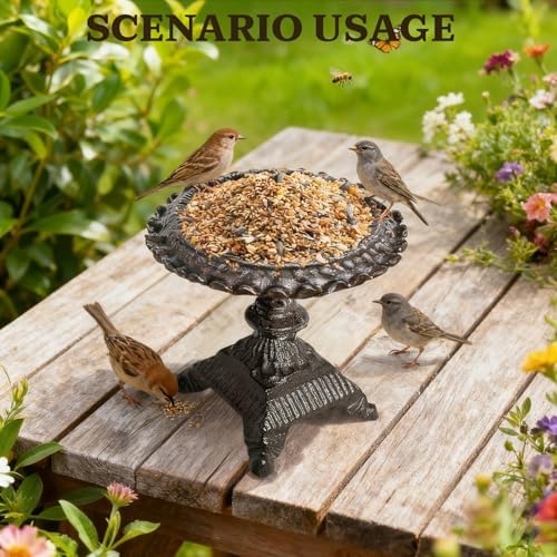 Rustic Cast Iron Candle Holder, FoyaHome Vintage Tall Pillar Candle Stand & Farmhouse Fireplace Decor, Metal Candle Pedestal for Antique Candlestick Holders, Rustic & Farmhouse Candle Holders - Image 4