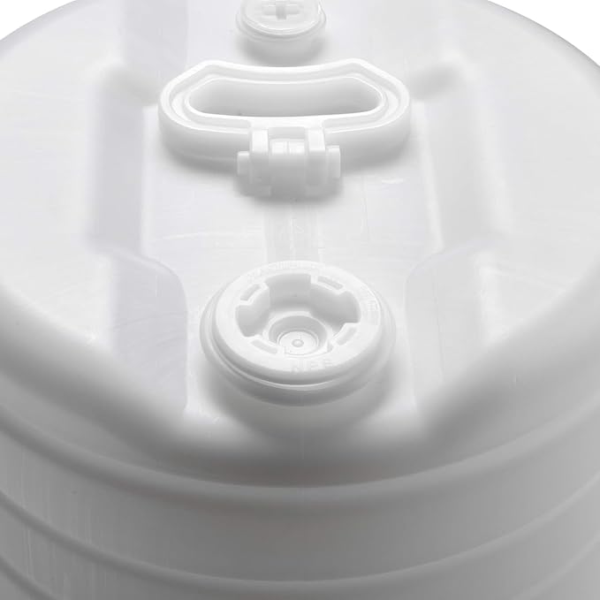 15 Gallon Drum | Tight Head Drum | Water Storage | Chemical Storage | 2" & 3/4" Fittings | Food Grade | BPA Free | HDPE |UN Rated | Natural Color