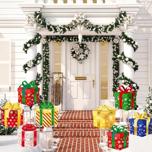 Barydat 16 Pcs Christmas Yard Stakes Signs, Yard Decorations Outdoor - Image 4