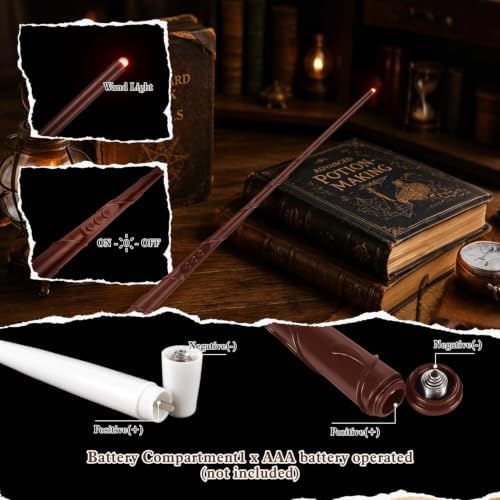12 Pcs Hanging Floating Candles with Wand Remote, Magic LED Flying Taper Candles Battery Operated, Flickering Warm White Flameless Window Decor for Halloween Party, Christmas & Themed Events - Image 5