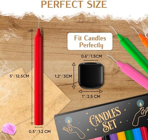 Wyspell 36 Colored Spell Candles Set | 5" x 1/2" | Witchcraft & Decor - Image 3