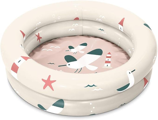 Miniland Inflatable Baby Pool Lighthouse 60 cm - Children's Pool for Outdoor Use | Compact, Lightweight and Easy to Transport | Ideal for Garden, Beach or Patio | Summer and Water Fun