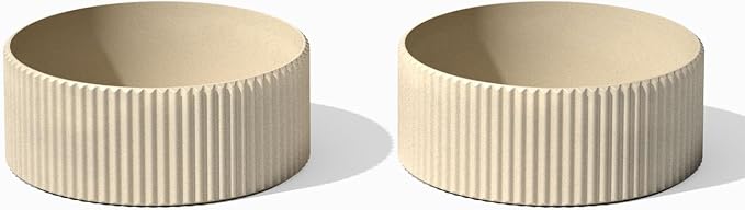 Veradek Mod Series 5" Bowl Planter for Indoor or Outdoor Tabletop/Balcony | Durable Plastic-Stone Composite Material | Modern Décor for Flowers, Succulents, Small Plants