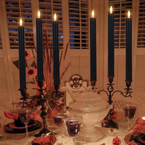 Wondise Halloween Black Flameless Taper Candles with 6H Timer - Image 7