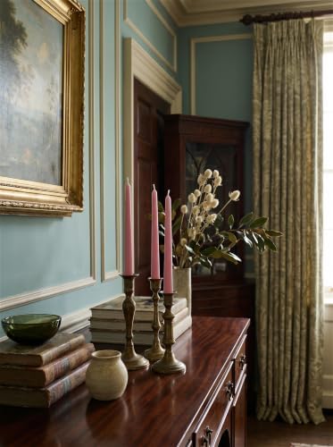 4PK 10" Classic Taper Candles, Dusty Rose Pink, 7-8 Hours Long Burning, Unscented Tall Candlesticks - Image 5