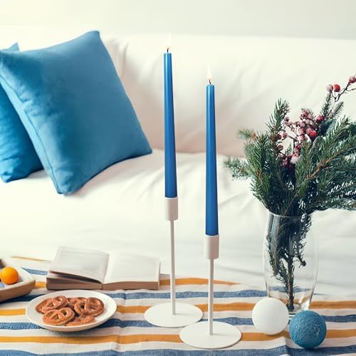 Viyffo Taper Candles, 10 Inch, 12 Pack, Cornflower Blue – Unscented - Image 7