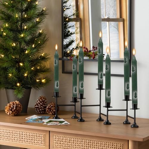 Wondise Christmas Flameless Taper Candles with Remote and Timer - Image 5