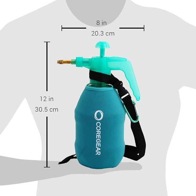 (Ultra Cool XL) USA Misters 1.5 Liter Personal Pump Water Mister & Sprayer with Full Neoprene Jacket…