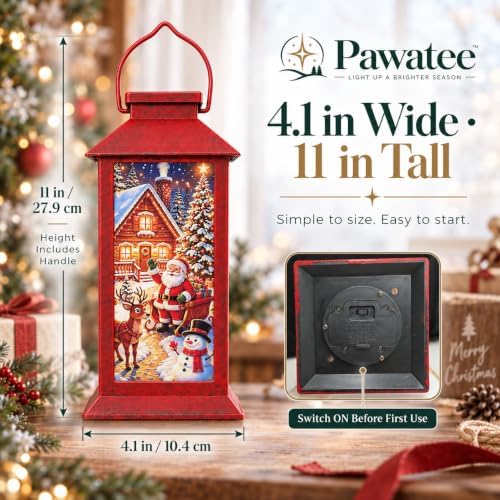 Christmas Solar Lanterns Outdoor Waterproof, Hanging Lights Garden Decor - Image 5