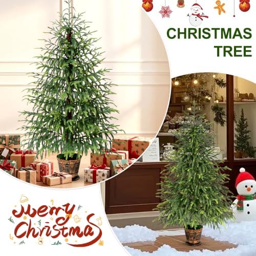 BLEUM CADE 4FT Small Norfolk Pine Tree with Pot, Christmas Tree - Image 6