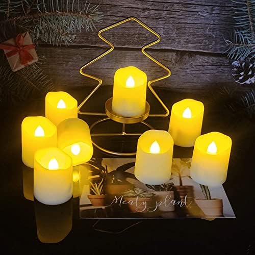 6 Pack Rechargeable Tea Lights Candles with Charging Base and Remote - Image 6