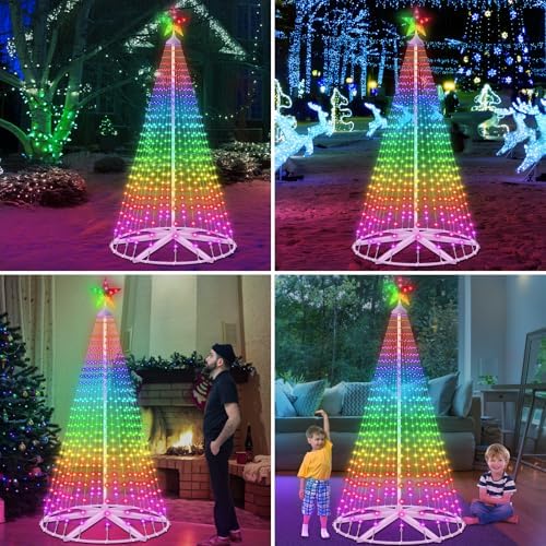 9.48FT 510LED Smart Christmas Tree Lights Outdoor, Lighted Christmas Tree - Image 5