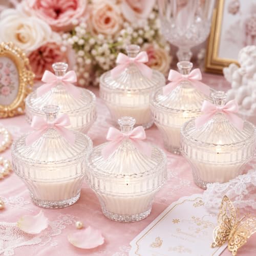 STARVAST 16 Pack Clear Glass Votive Candle Holders with Lids, 3.1×3.5In - Image 4
