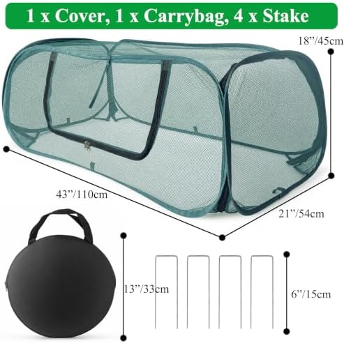 Pop Up Mesh Plant Cover 33% Sunblock Foldable for Raised Garden Beds - Image 2