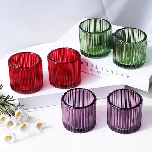 VOHO 3 Color Votive Candle Holders for Easter Halloween Thanksgiving Decor - Image 2