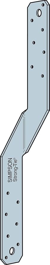 Simpson Strong-Tie LTS16 Light Twist Strap - 16-in. Length, 43-mil Thickness, 18-Gauge Zinc Galvanized Steel Construction, Versatile Tension Connection, Resists Light to Medium Uplift Loads