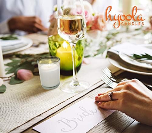 Hyoola White Votive Candles in Glass - Pack of 36 Votive Candle - 12 Hour Burn Time - Unscented Votive Candles - European Made Glass Votives - Image 5