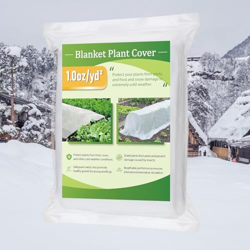 10 x 12 ft Plant Covers Freeze Protection, Easy-Cut Frost Cloth by Alphatool