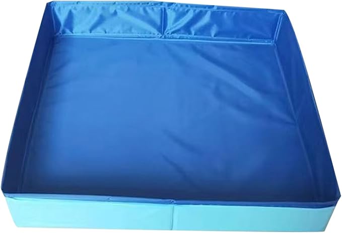 Foldable Pet Swimming Pool 50x50x10cm PVC Dog Pool Square-Shaped Non-Inflatable Bathing Tub for Pet Small Dogs Cat Duck