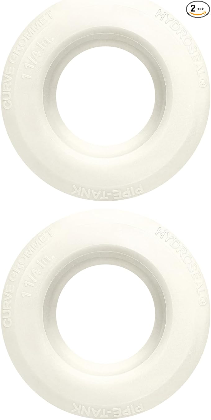 1 1/4 inch Hydroseal flexible tank adapter Bulkhead Fitting water tank adapter, High-Friction TPV Grommet Seal for Rain Barrels, Totes & Tanks, Easy Push-Fit Pipe Connector for rain barrel overflow