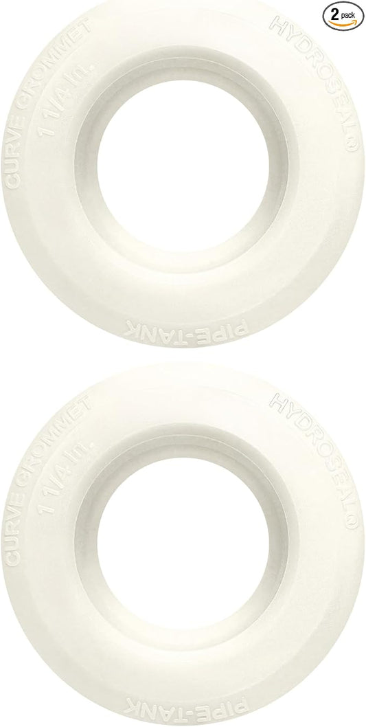 1 1/4 inch Hydroseal flexible tank adapter Bulkhead Fitting water tank adapter, High-Friction TPV Grommet Seal for Rain Barrels, Totes & Tanks, Easy Push-Fit Pipe Connector for rain barrel overflow