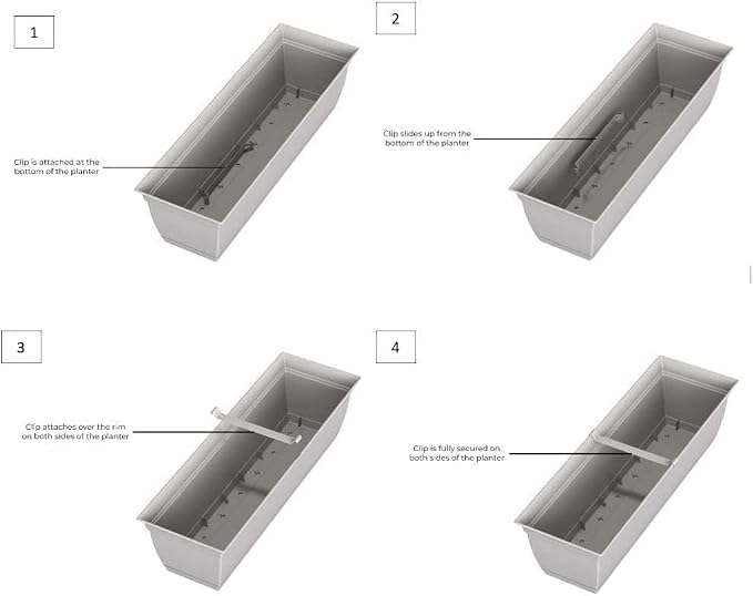 The HC Companies 30" Eclipse Plastic Window Box 7.76"x29.98"x6.57" in Clay Color